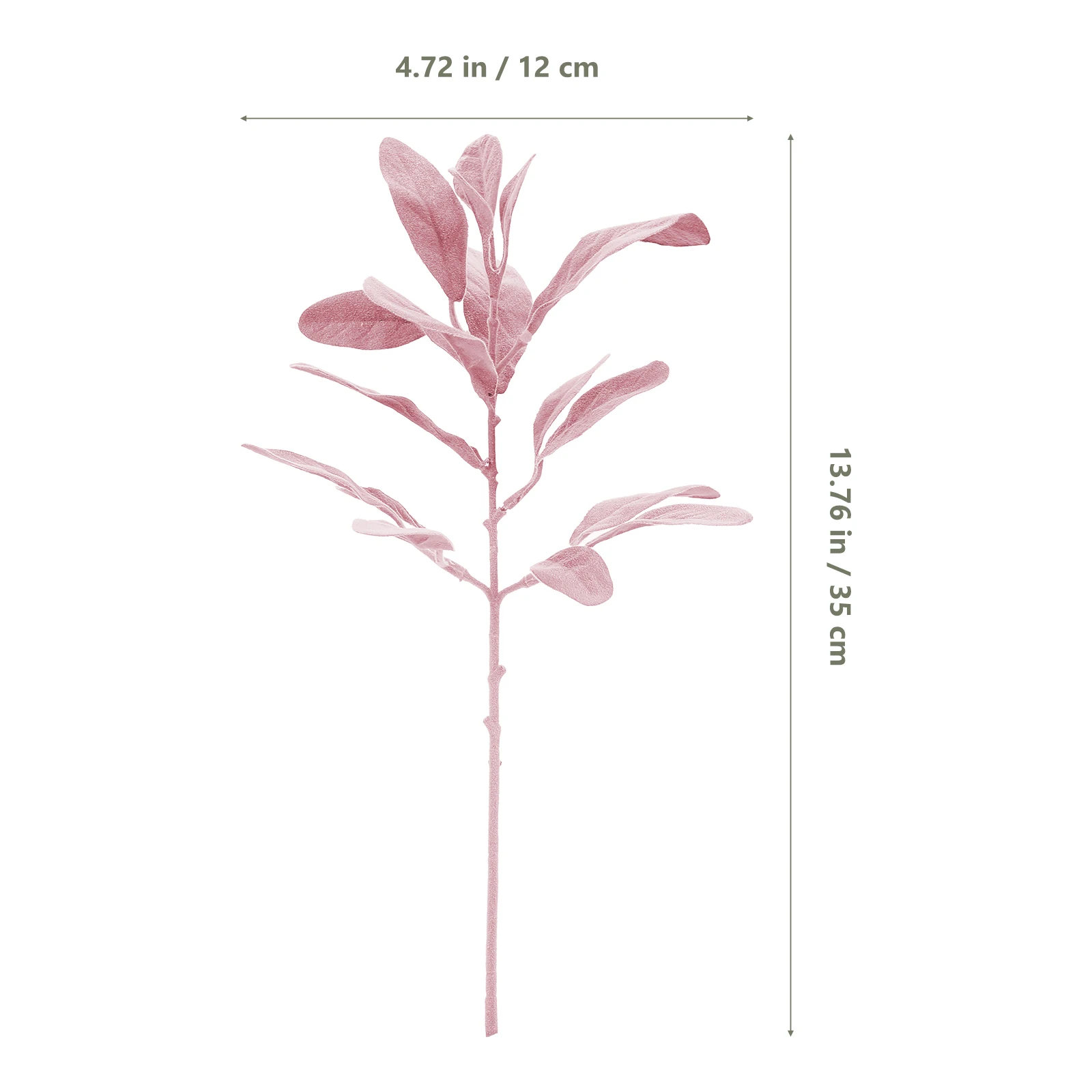 

Flocked Sheep Ear Leaves Craft Fake Leaf Wreath Fabric for Crafts Artificial Decorative Plants