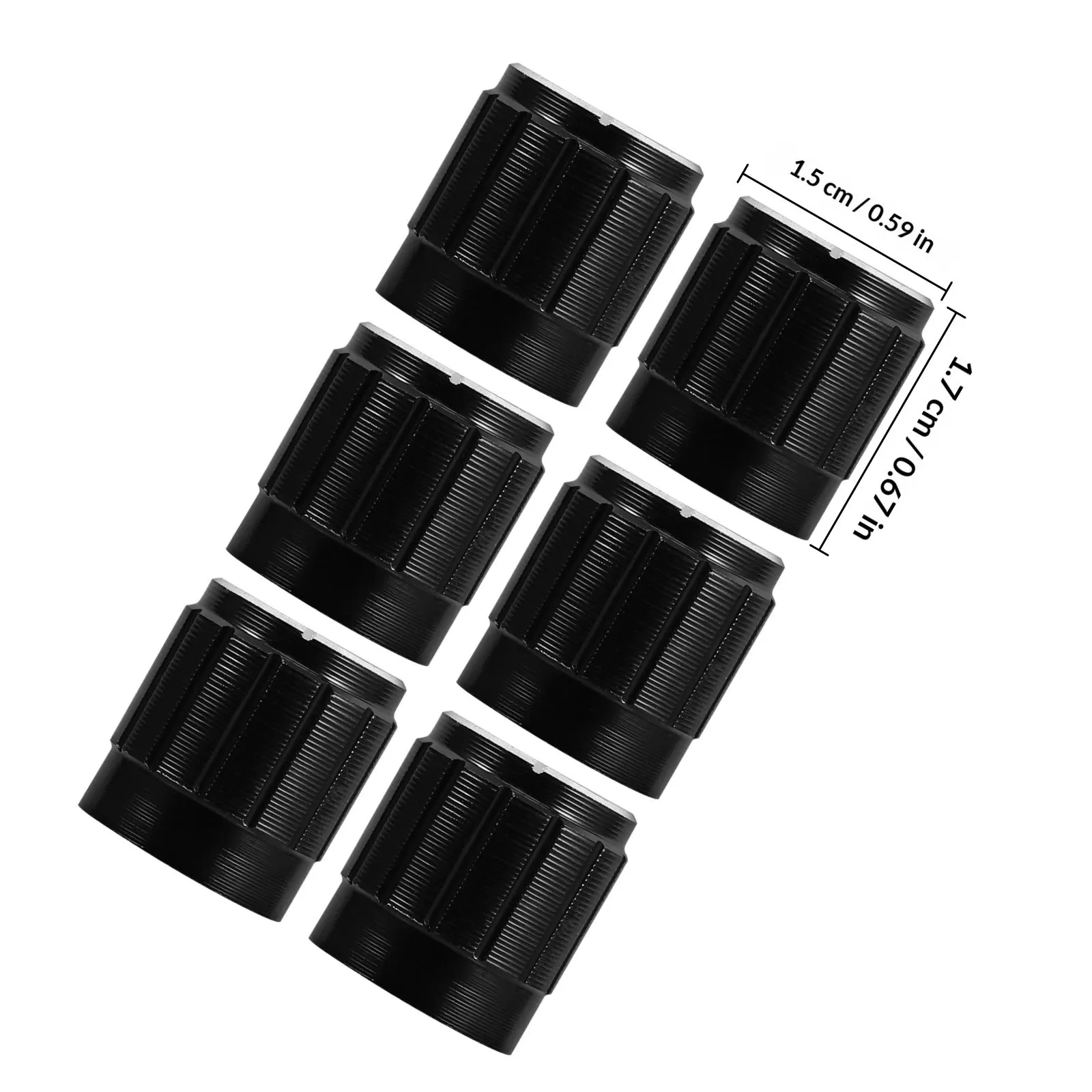 10Pcs Aluminum Alloy Metal Knobs Volume Control for Guitar Bass Electric Guitar Potentiometer Caps Rotary Encoder