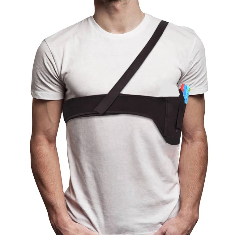 Outdoor Shoulder Tactical Vest Concealed Belly Belt Band Carry Camouflage Style Tactical Armpit Soft Holster