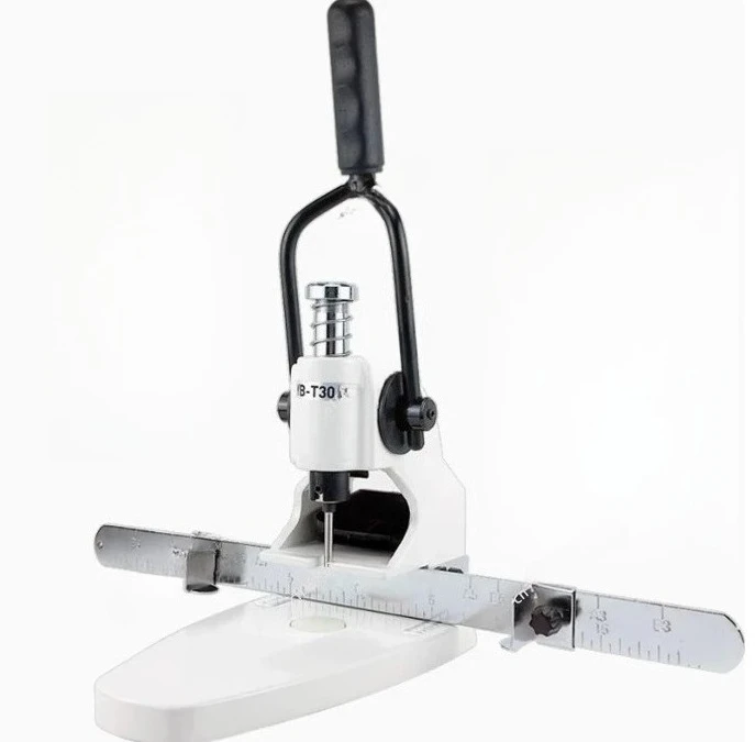 

Heavy duty QY-T30-A single hole manual punching machine, photo album plastic bag breathable hole punching machine10pcs