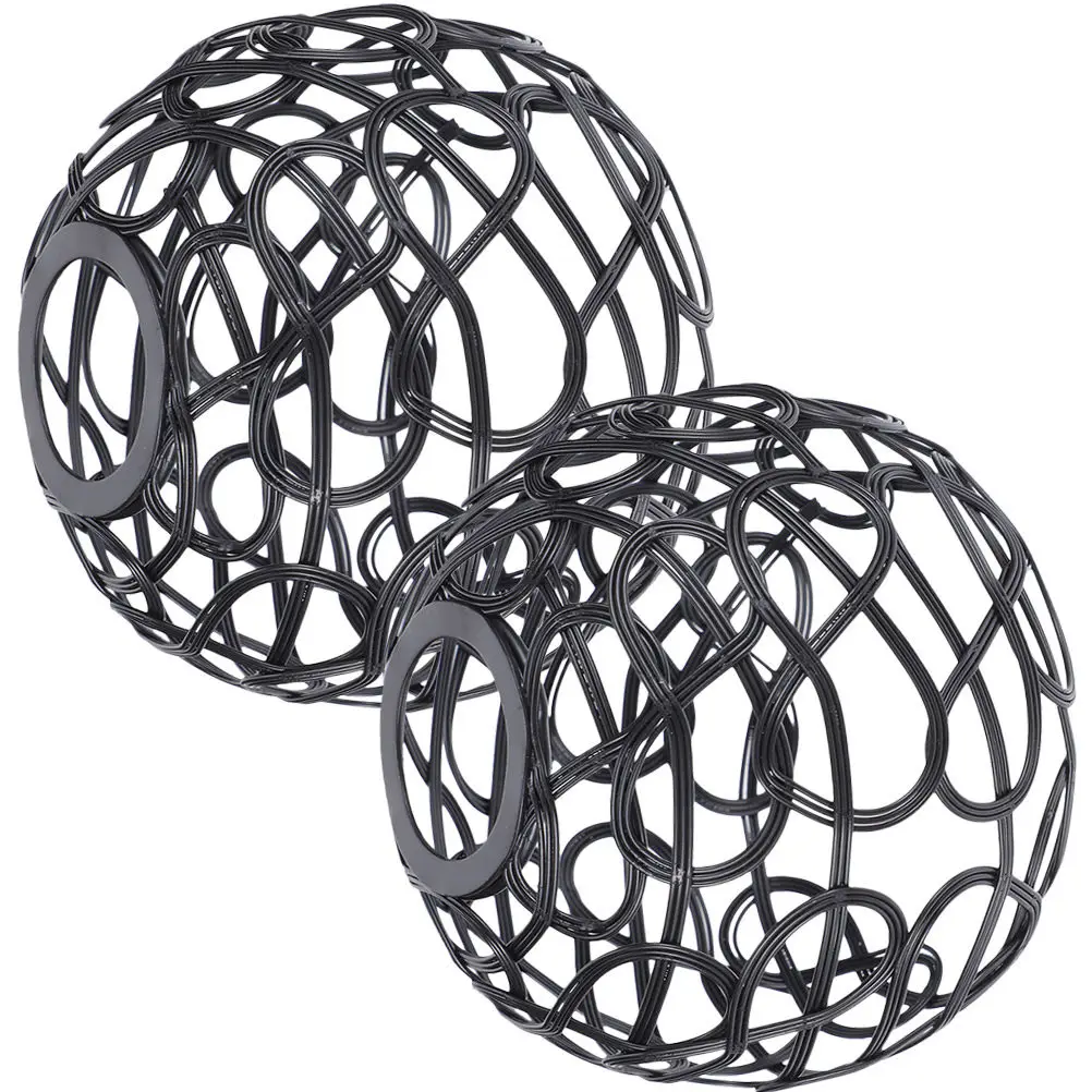 

2 шт. черных потолочных светильников с ажурным железным декоративным абажуром, сменные плафоны для дома, кафе, ресторана