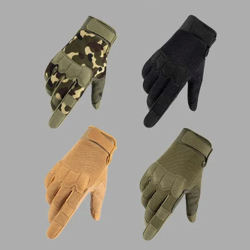 Men Tactical Gloves Touchscreen Motorcycle Cycling  Full Finger Outdoor Sports Fitness Hunting Hiking