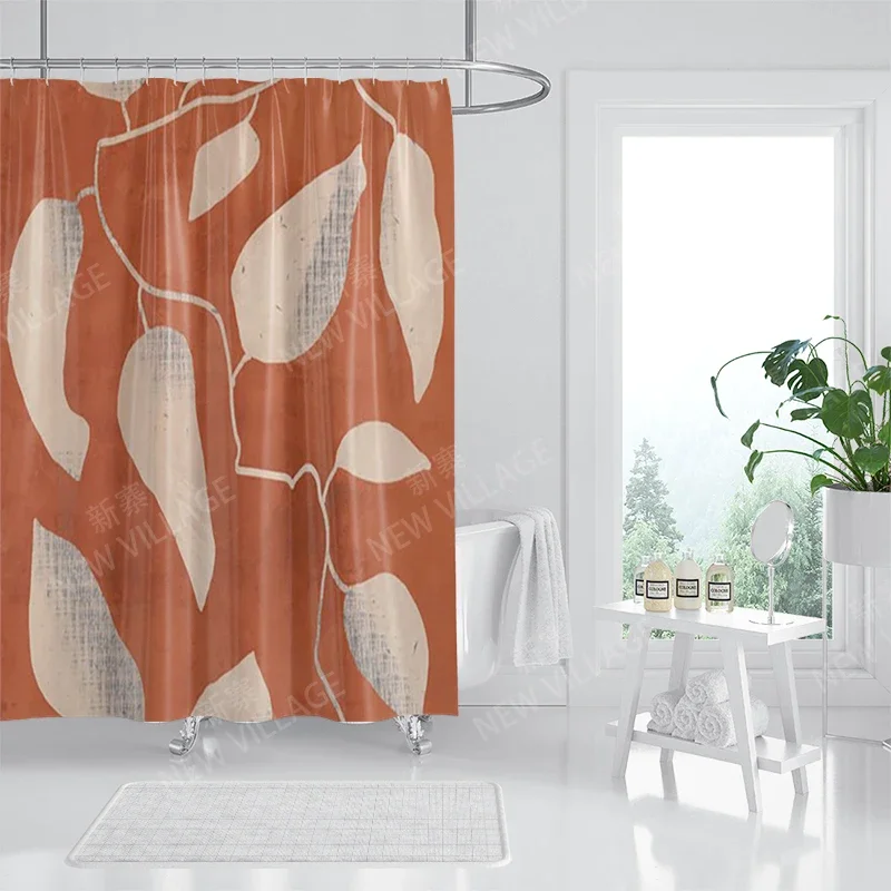 Waterproof fabric shower curtains Bathroom curtain accessories 180x200 Bath curtain for shower 240*200 nordic boho decoration