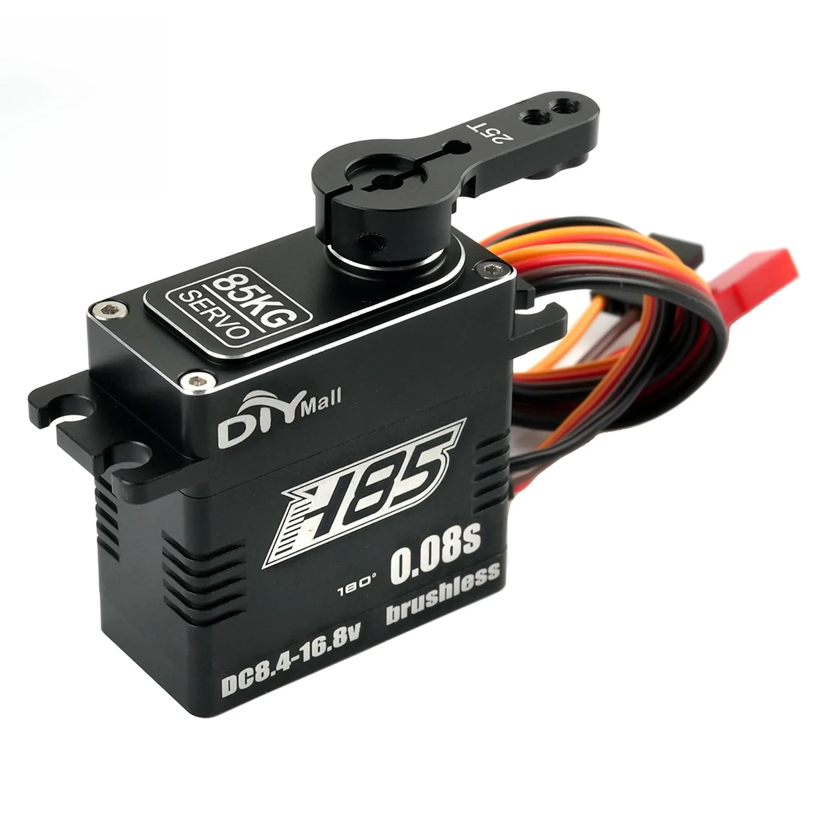 Large Torque 85KG HV High Speed Digital Servo 0.08sec/60° 16.8V Waterproof Brushless Motor Steel Gear for RC Climbing Car Boat