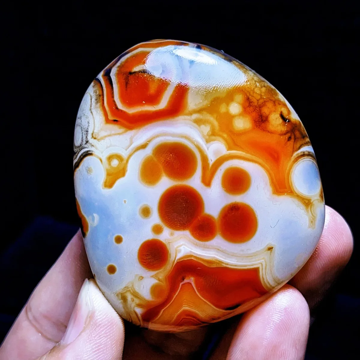 Natural Banded Agate Mountain Gem, Polished Tumbled, Loose Gemstone, Collector Gift, Crystal Collection, Table Display