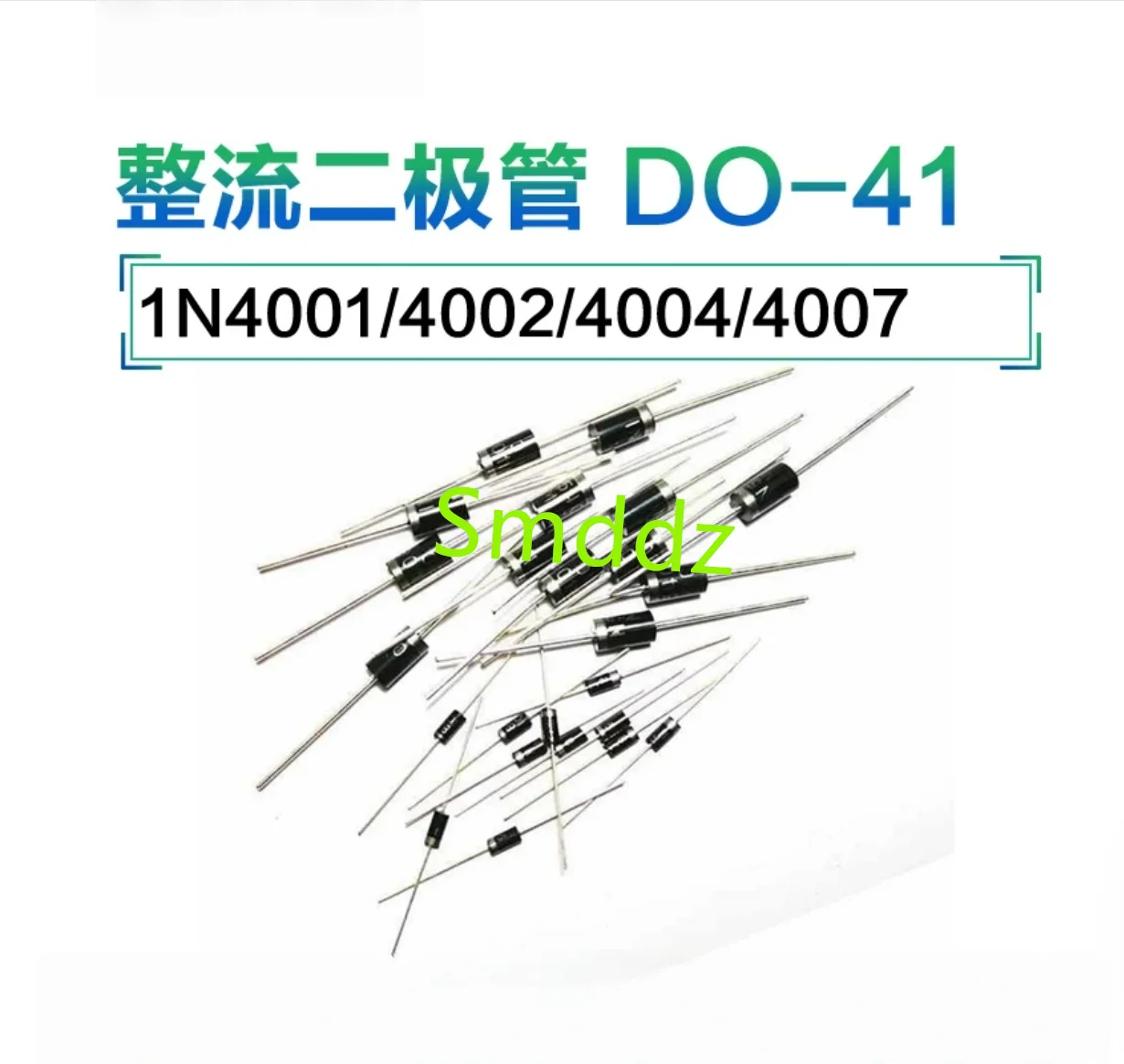 100pieces, per rectifier diode,1N4007  1N4001  1N4004  1N5399  1N5401  1N5404  1N5408   1N5819  1N5822  6A10  10A10  FR107 FR207