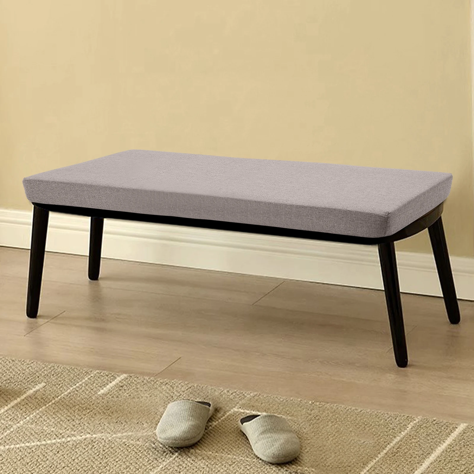 Rectangular Soft Seat Cushion Chair Cushion Linen Swing Cushion 152*46*10cm Comfortable Sitting Experience