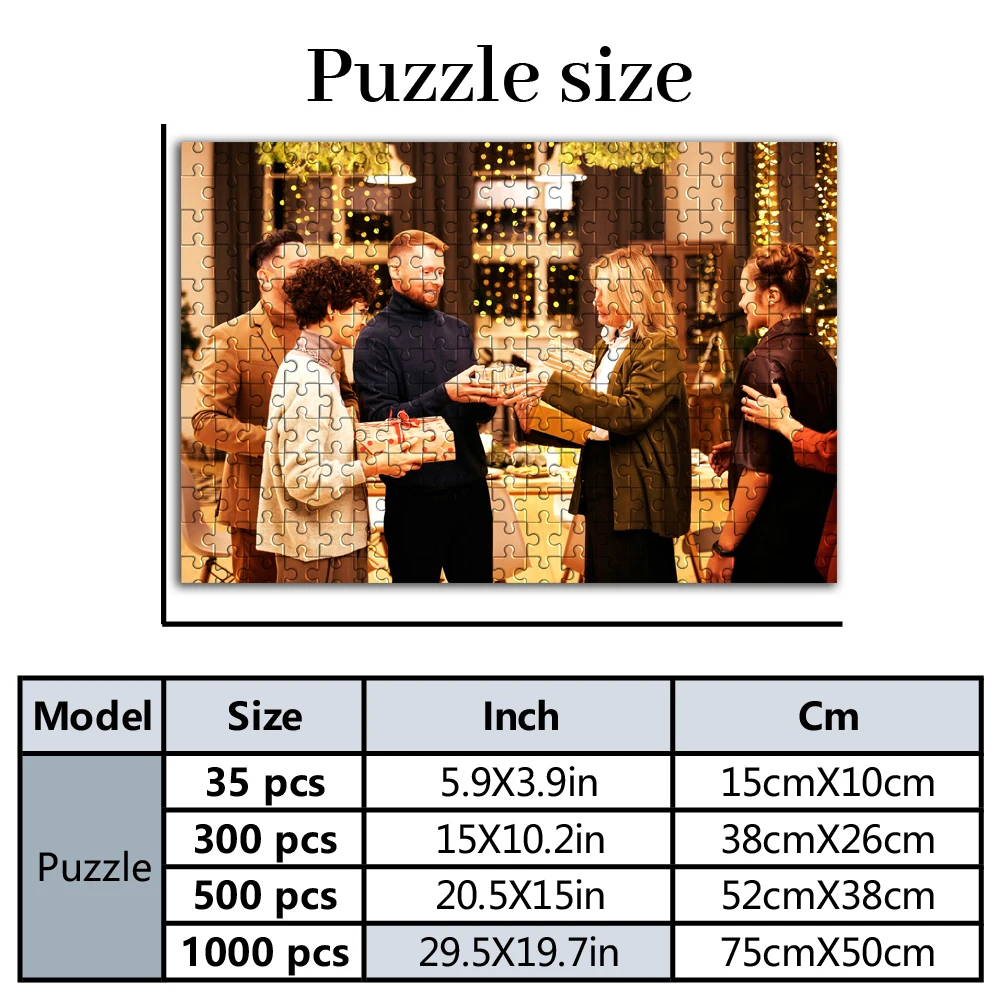 Personalized Custom Photo Puzzle Customize DIY Photo Puzzle Portrait, Handmade Birthday Gift, Special Occasion Celebration Gift,