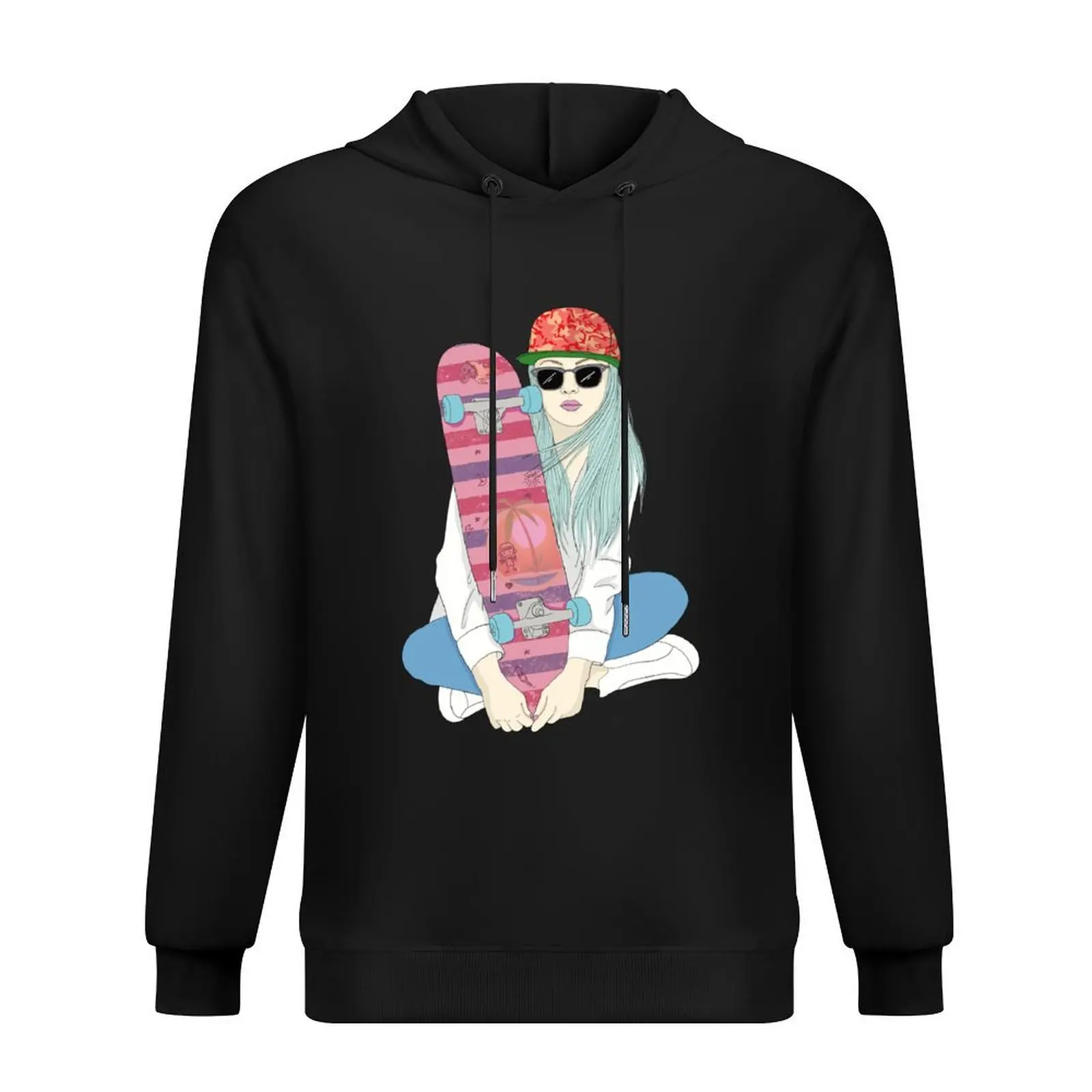 

Skatergirl SK8 Skateboarding Skate Skateboard Do A Kickflip Girl Hoodie men clothes men's clothes hoodie