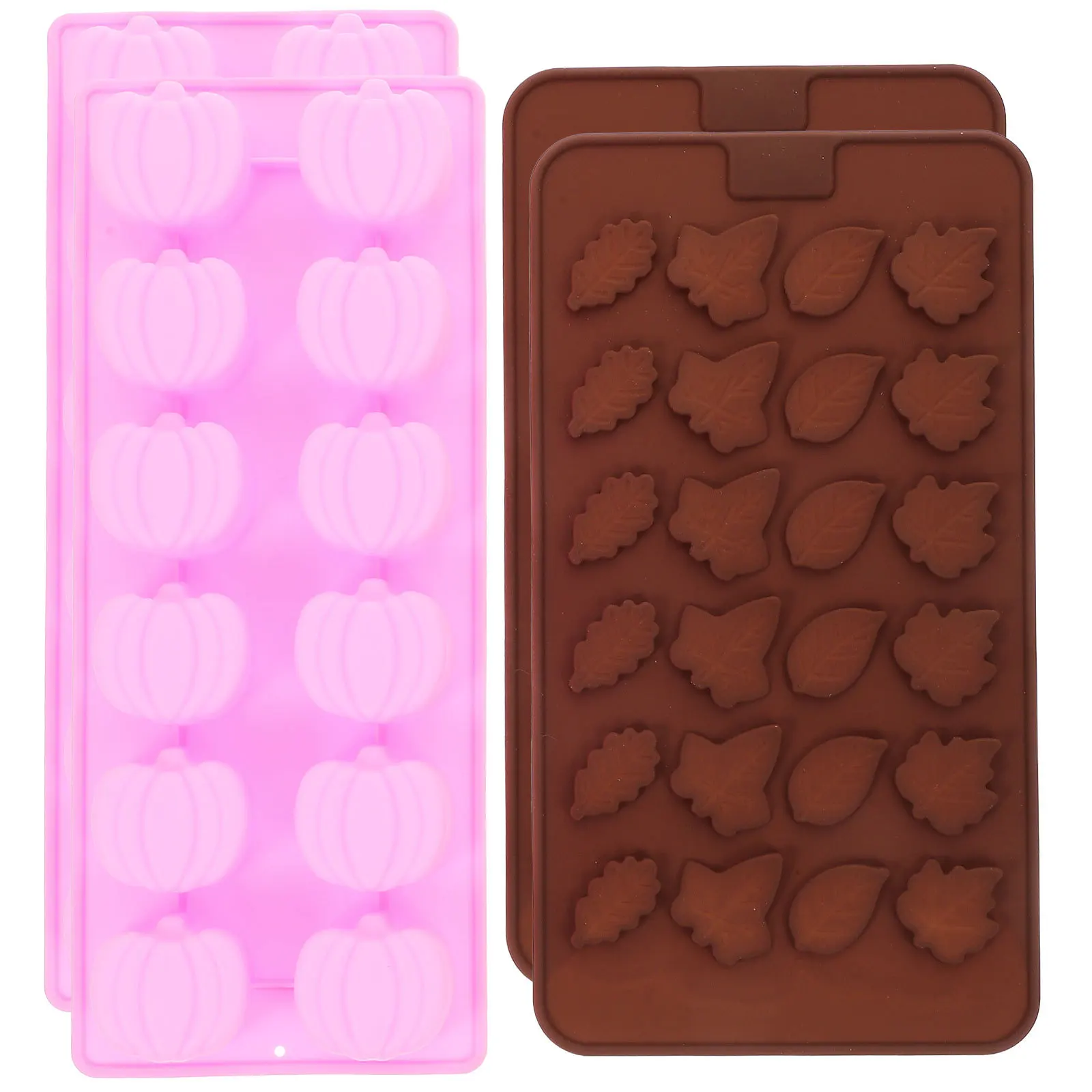 

4 шт., силиконовая форма для Хэллоуина, тыквы, кленового листа, конфеты, шоколада, выпечки, помадка, сделай сам, принадлежности для торта, форма для тыквы, формы для выпечки конфет