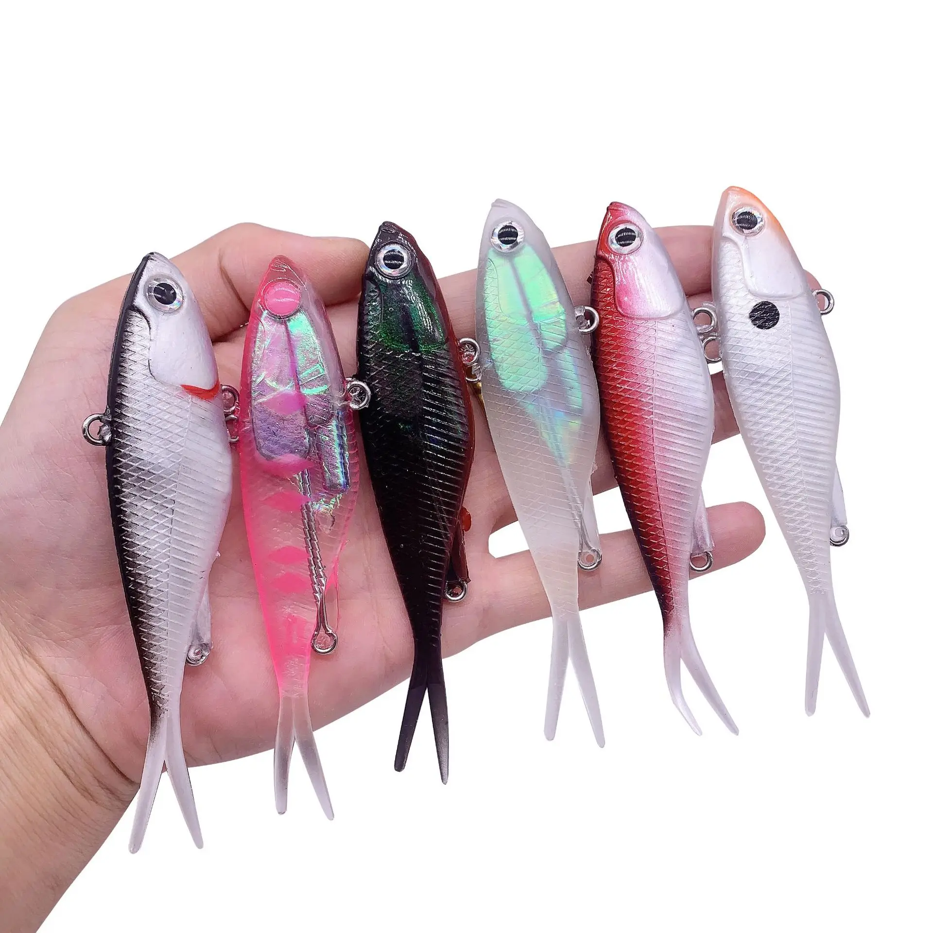 1Pc Soft Fishing Rotating Lure Software VIB Silicone Baits 115mm 35g Jig Vibrate Tackle Sinking Crankbaits Spinner Pike Perch