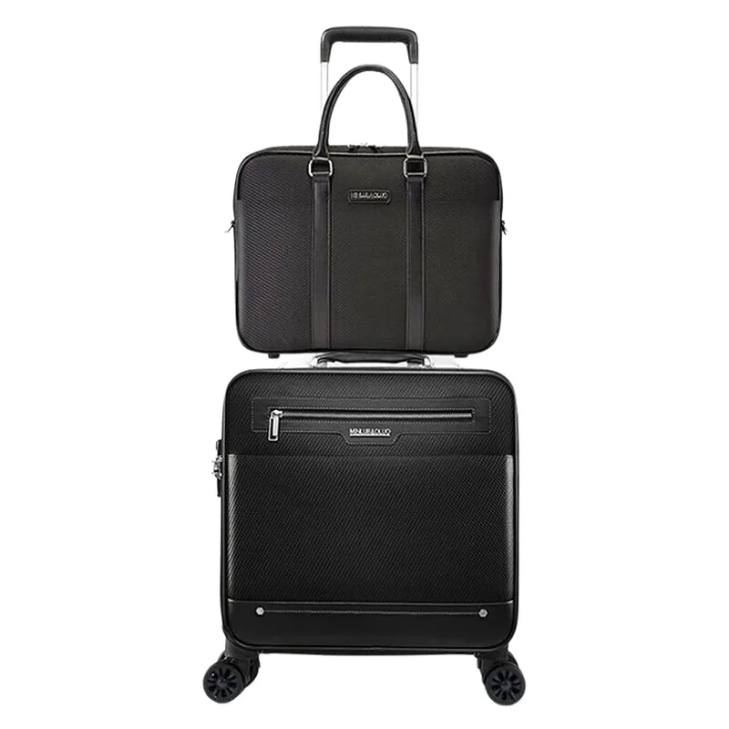 

Durable 18 20 Inch Business Carry On Luggage - Water Resistant Oxford Fabric Suitcase with Spinner Wheels & TSA Lock
