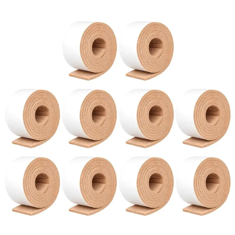 NEW HOT In Stock-Wear-Resisting Table Chair Legs Sticky Back Bumper Anti-Slip Mat Floor Protector 3Cm X 100Cm Felt Strip