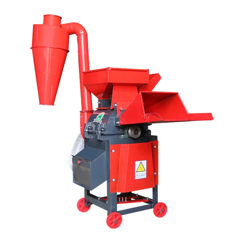Automatic Feed Silage Straw hay Crushing Chaff Cutter Machine Animal Feed Farm Forage Grass Chopper Crusher Machine 4800kg/h