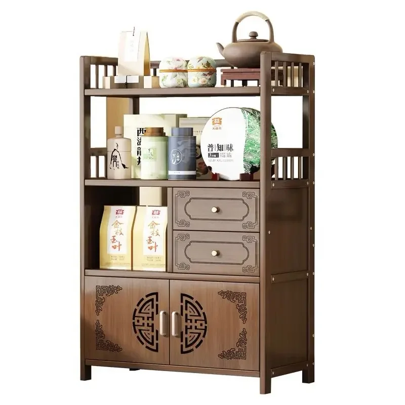 Hxl New Chinese Duobaoge Display Locker Tea Tea Cabinet Multi-Functional Storage Rack