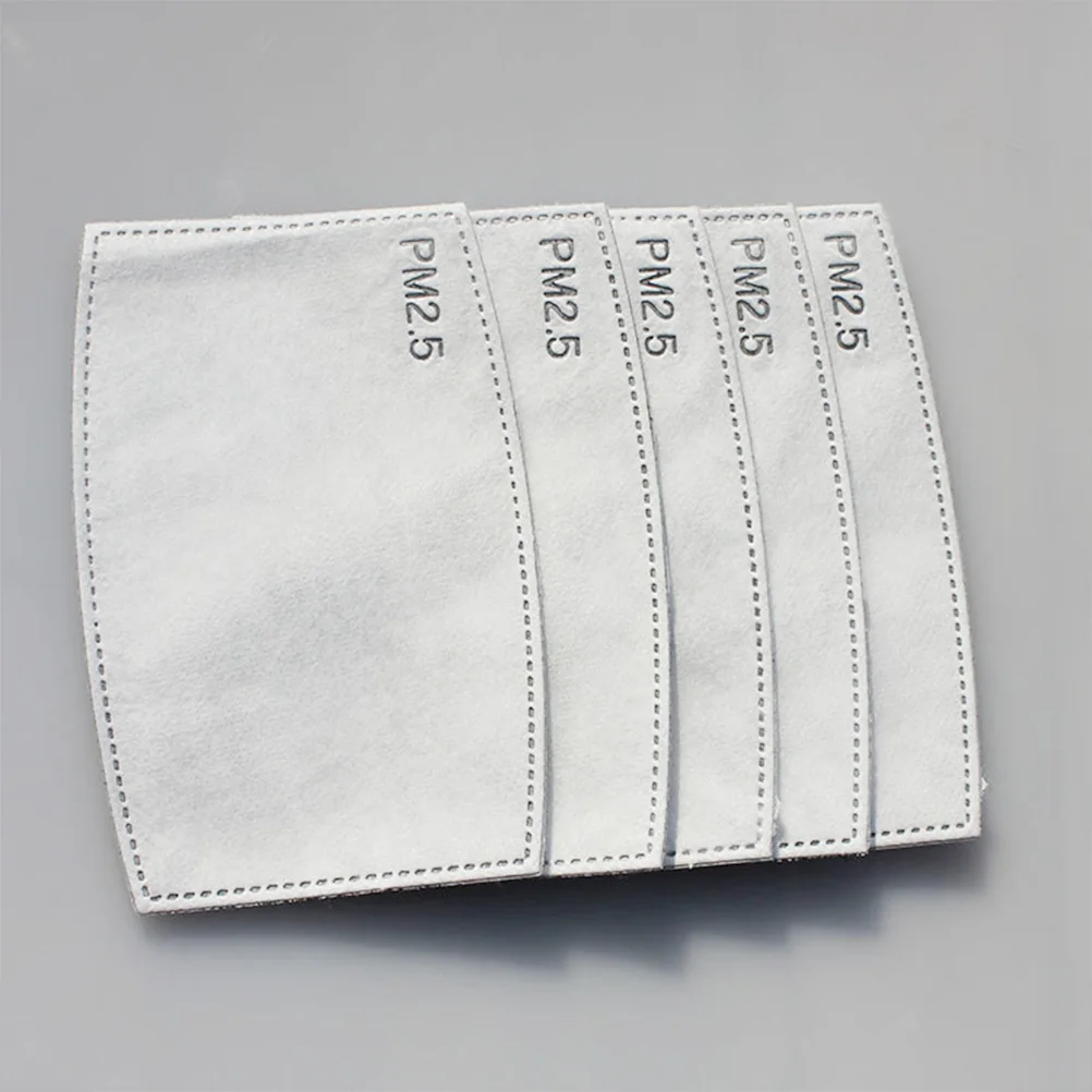 

25pcs Activated Carbon Filters 5 Mask Replacement Anti Haze Durable Gauze 5 Layer Protection Dust Pollen Smoke Health Care