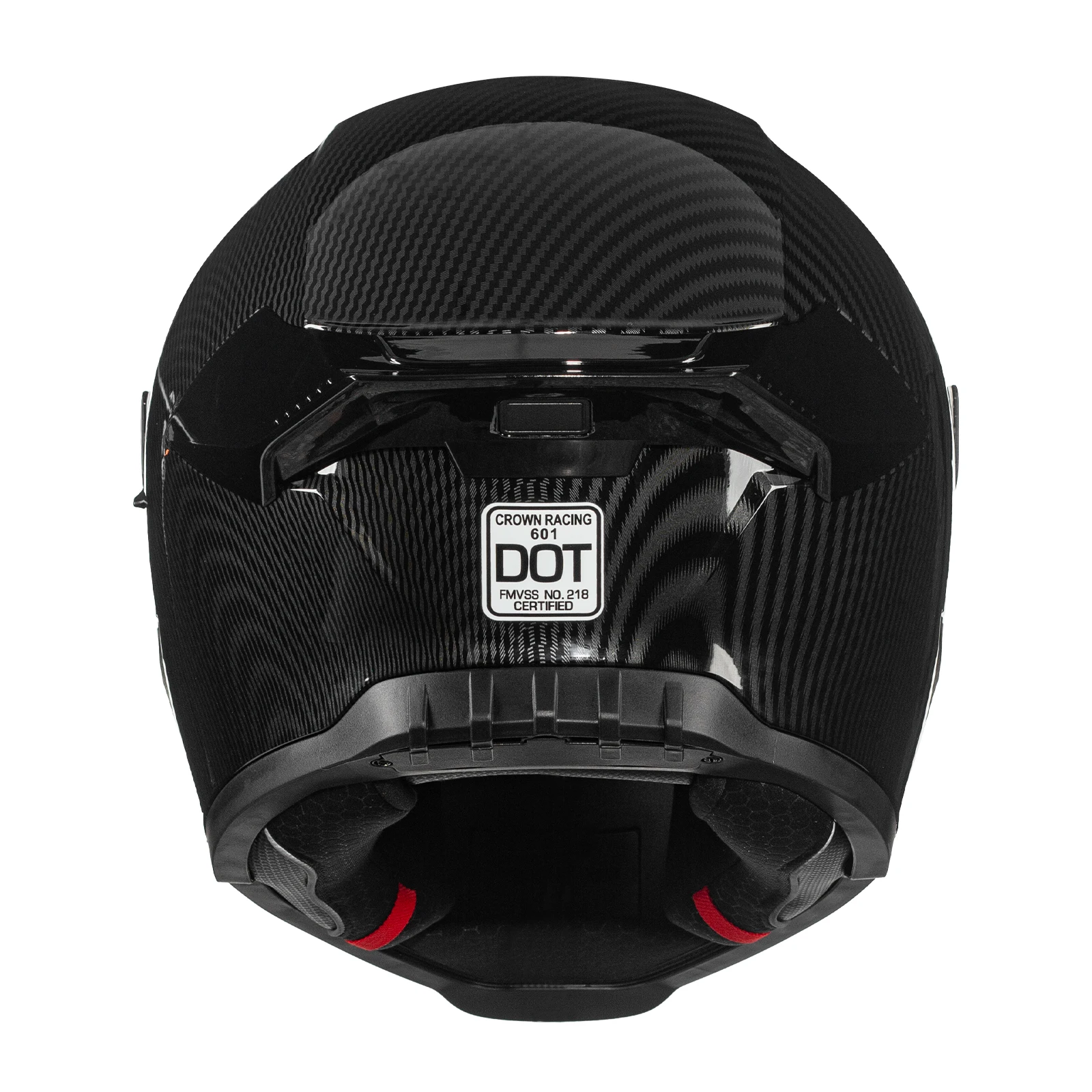 Crown Racing Model-601 Full Face Motorcycle Helmet for Adults, DOT Approved Dual Visor Street Bike Helmet