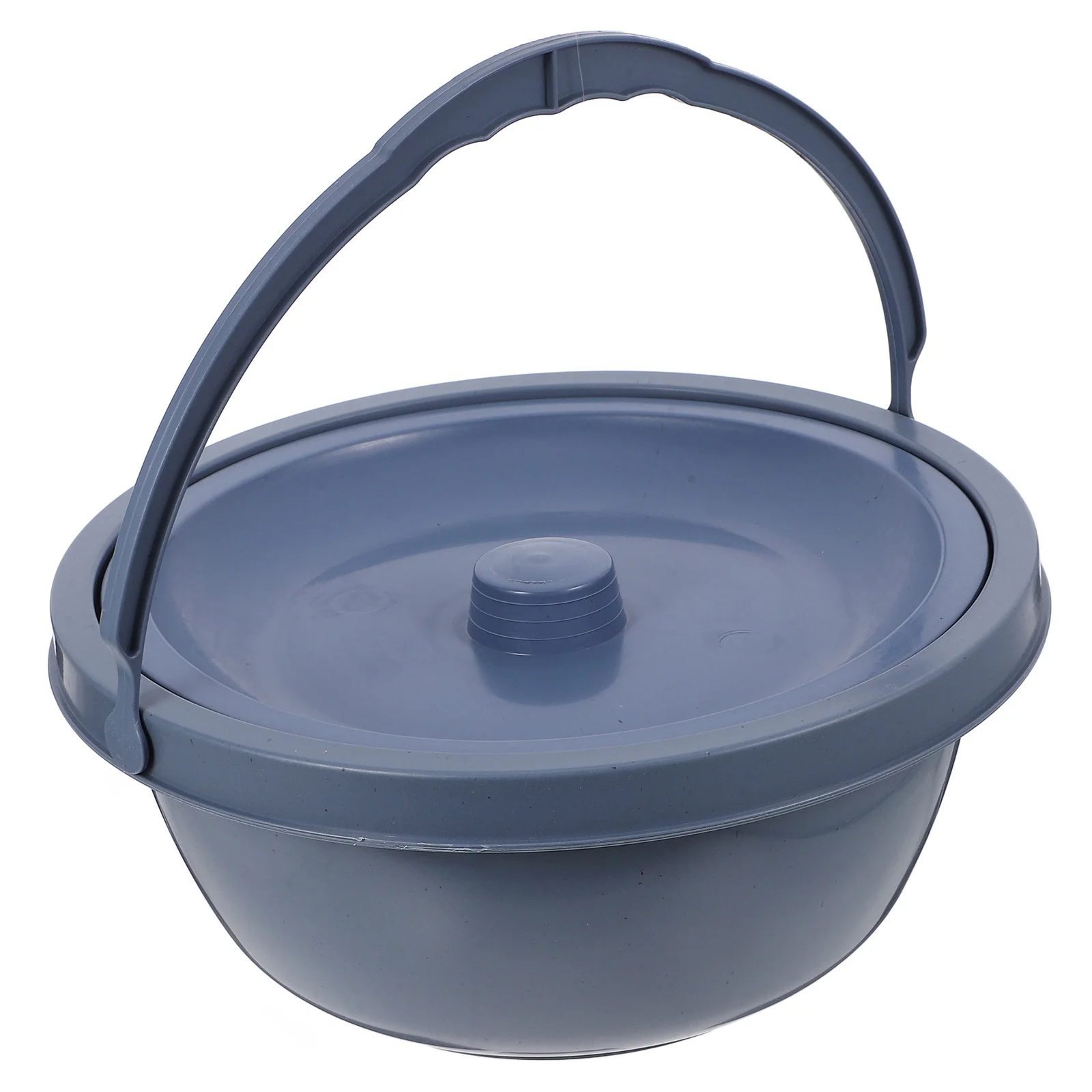 وعاء البول الليلي المحمول للغرفة للنساء المسنات رمادي داكن مانع للتسرب بجانب السرير للمستشفى المنزلي متين Pp