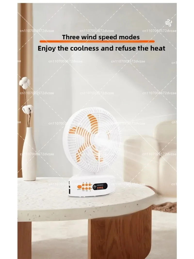 Household 12-inch Solar Fan Multifunctional Charging  Bluetooth Emergency Speaker Desktop Electric Fan Outdoor
