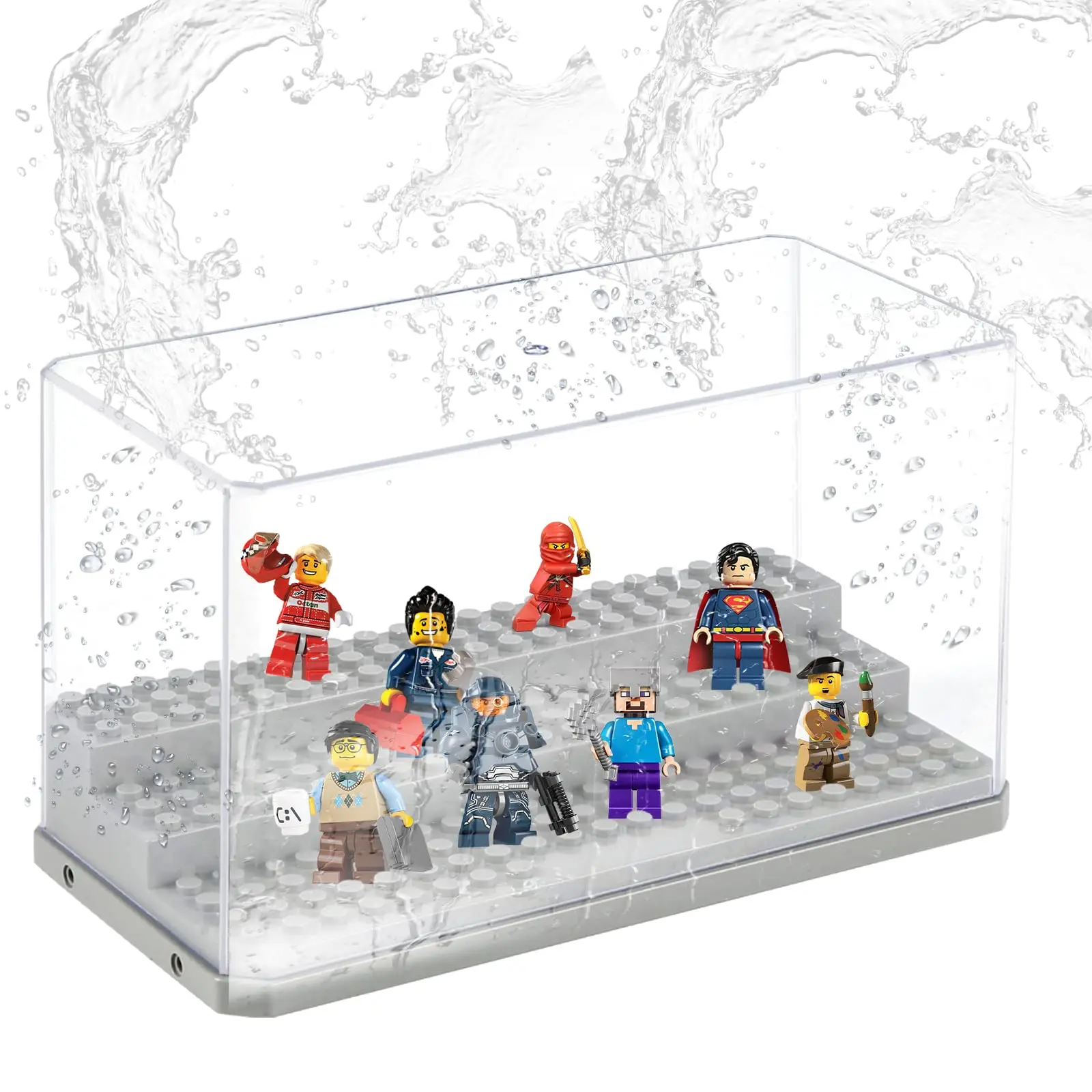 Acrylic Display Case for Construction Kit,Dustproof Display Box for Building Block Action Figures,Collectibles,Home Storage