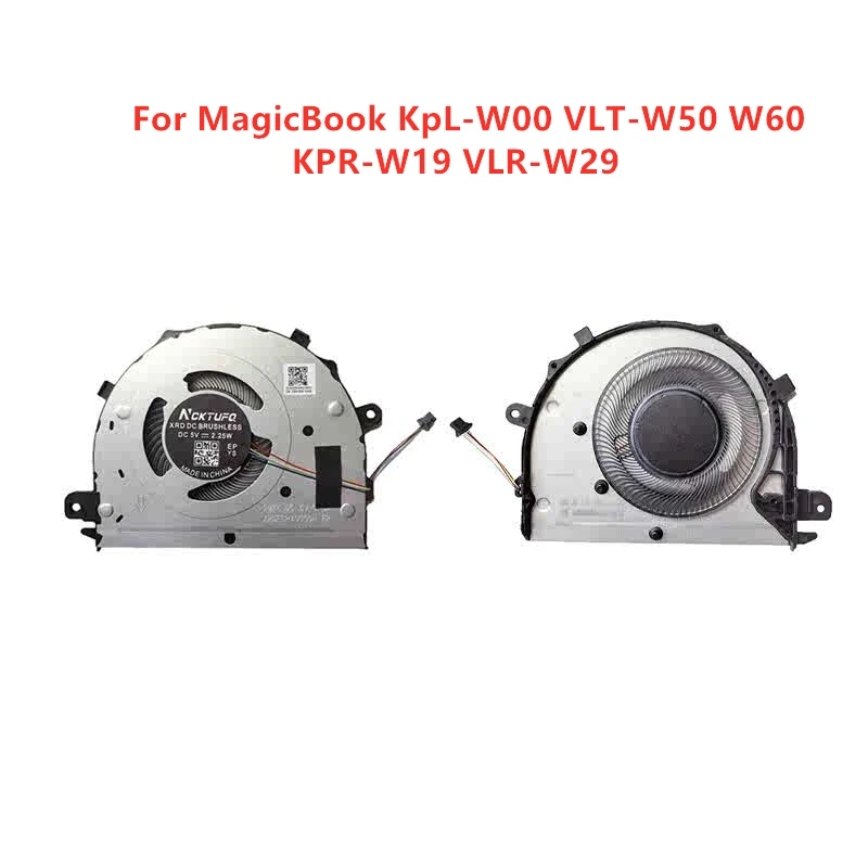 Brand New Original Laptop CPU Cooling Fan For HUAWEI MagicBook KpL-W00 VLT-W50 W60 KPR-W19 VLR-W29