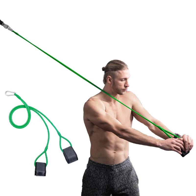 1Pcs Latex Stretch Training Gym Workouts Elastic Strap Rope Baseball Resistance Bands Baseball Swing Trainer
