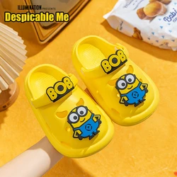 Minionki Buty z dziurami Antypoślizgowe noszenie Lekkie noszenie Kapcie dziecięce Letnie buty do chodzenia na świeżym powietrzu Chłopcy Dziewczęta Sandały