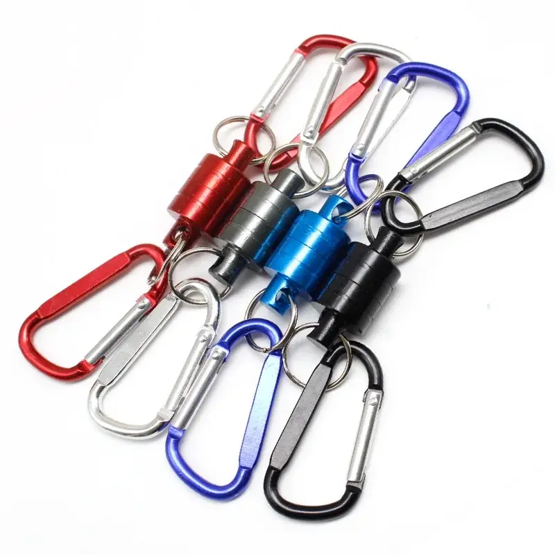 Burle Wholesale Outdoor Fishing Gear Magnetic Buckle Carabiner Strong Magnetic Portable Mountaineering Buckle