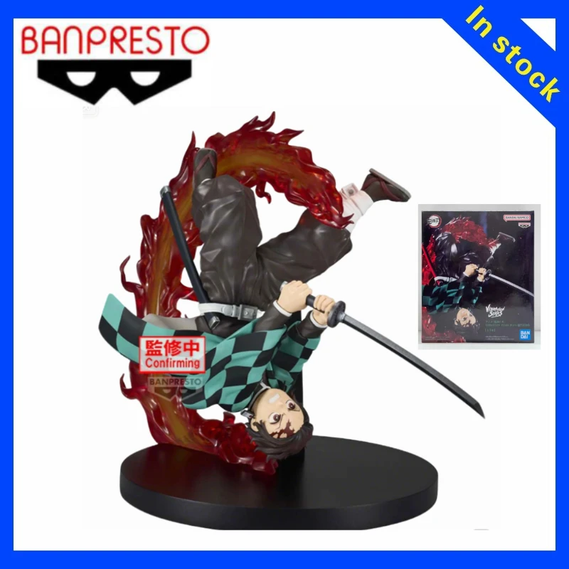【ZW】Figuras auténticas de BANPRESTO VIBRATION STARS PLUS Demon Slayer Tanjiro Kamado, juguetes modelo, regalos