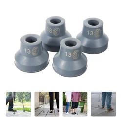 4 Pcs Crutches Climbing Cane Foot Tip Non- Feet Rubber Replacement Rubber Cane Tips Elder