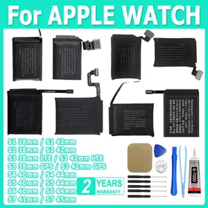Bilashmart Replace iWatch Battery AppleWatch Series SE 7 6 5 4 3 2 1 Bateria IWatch S1 S2 S3 LTE S4 S5 S6 S7 38/40/41/42/44/45/4