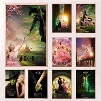 Wicked Movie Poster Modern Film Wizard of Oz Musical Broadway Canvas Painting HD Wall Art for Living Room Home Decor Mural