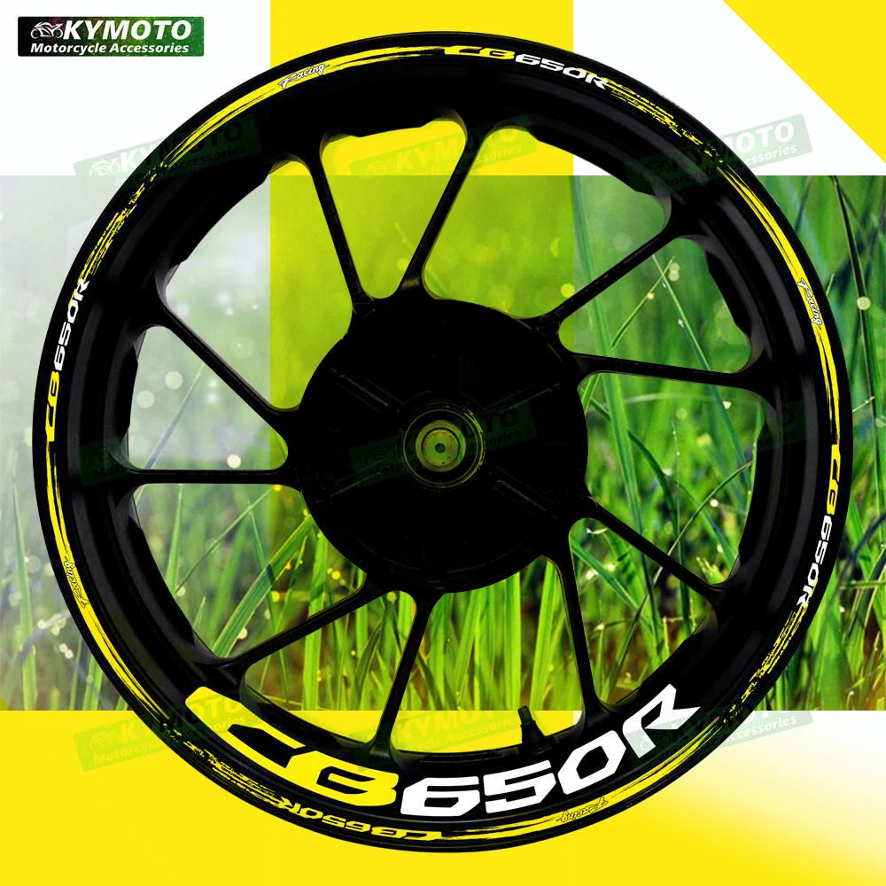 

Светоотражающие наклейки для мотоциклов Honda CB650R CB 650R, 17-дюймовые наклейки на передние и задние диски, аксессуары для обтекателей, украшение