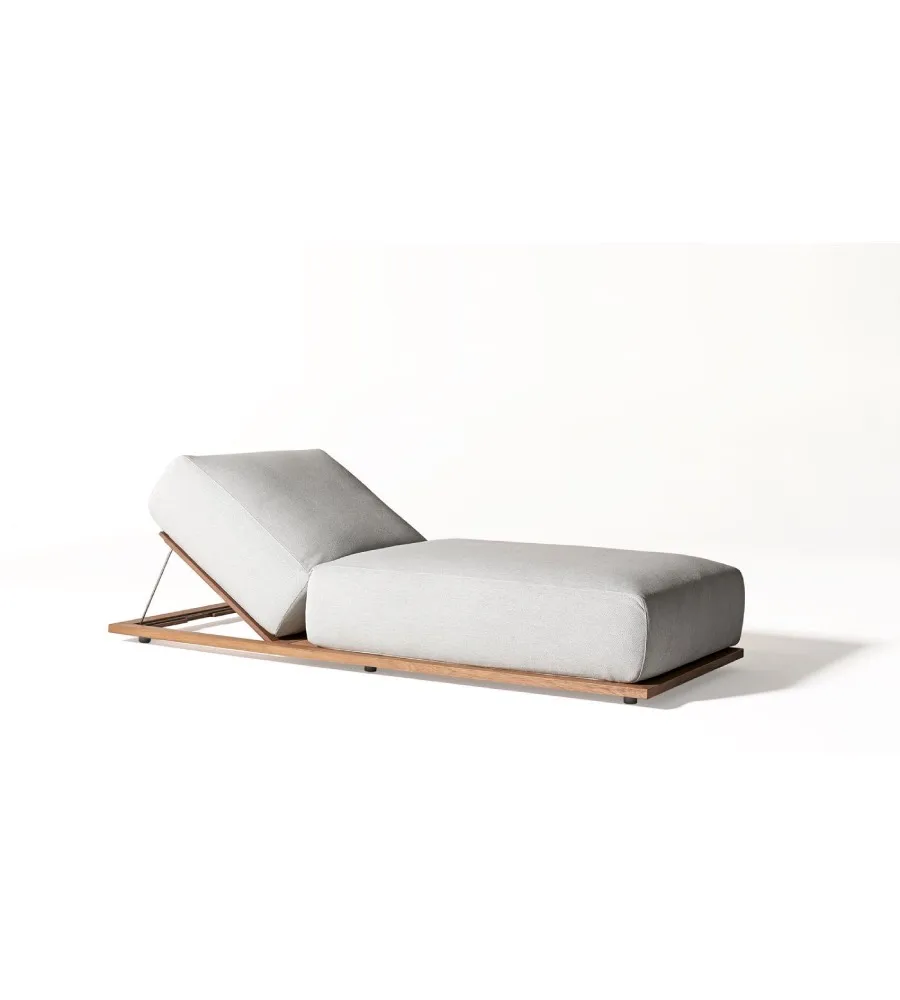 

Luxury Teak Outdoor Furniture Teak Furniture Garden Recliner Solid Wooden Teak Lounge Chaise Single Sun Bed