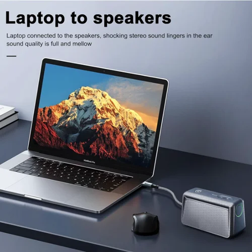 Imagen 2 del producto Cable de audio trenzado USB C a óptico Cable óptico USB C a Toslink de 3 pies con conector chapado en oro para TV/barra de sonido, Sony PS5