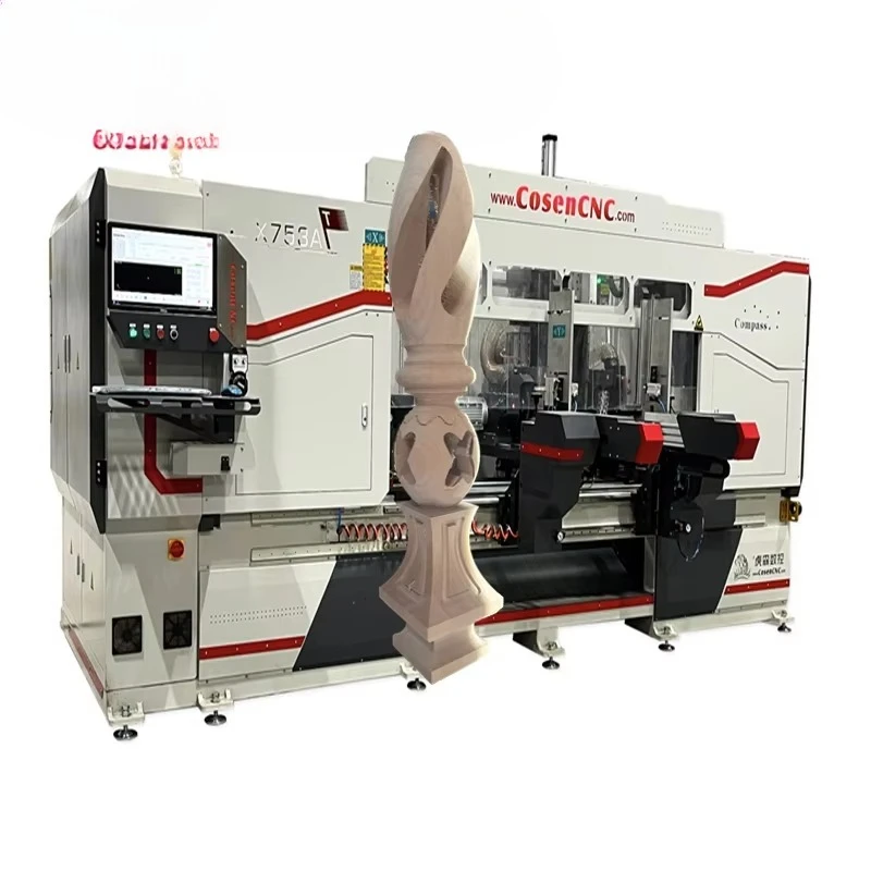 Woodworking Machinery Woodturning Cricket Cosen  Cnc Lathe Machine for Wood China Binzhou Foshan