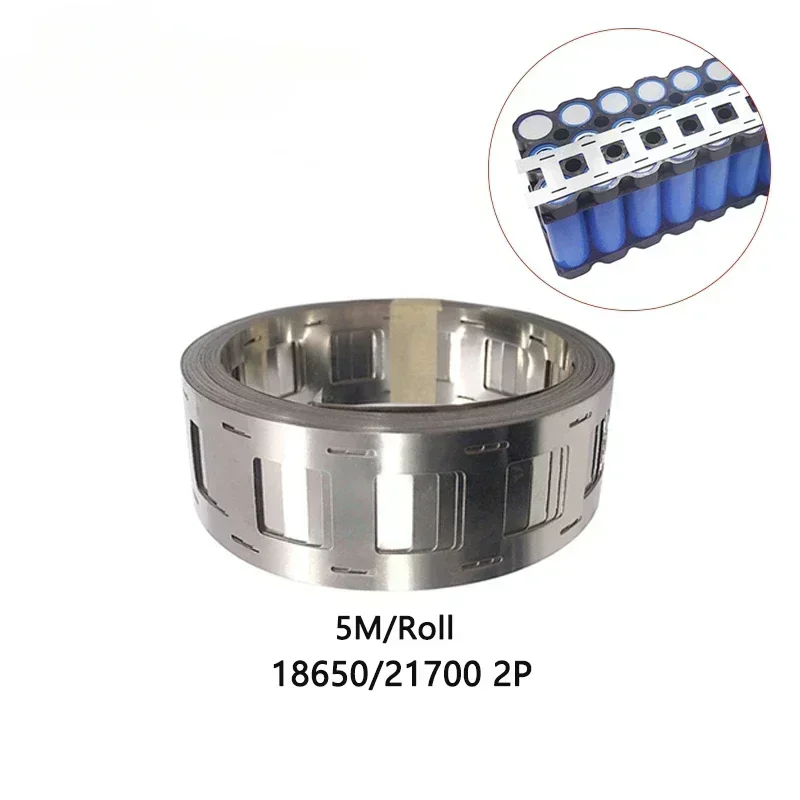 Nickel Plated Belt 2P Lithium Battery Nickel Strip Li-ion Batteries Nickel Strip Used for 18650/21700 Battery Packs5M 0.15x27mm