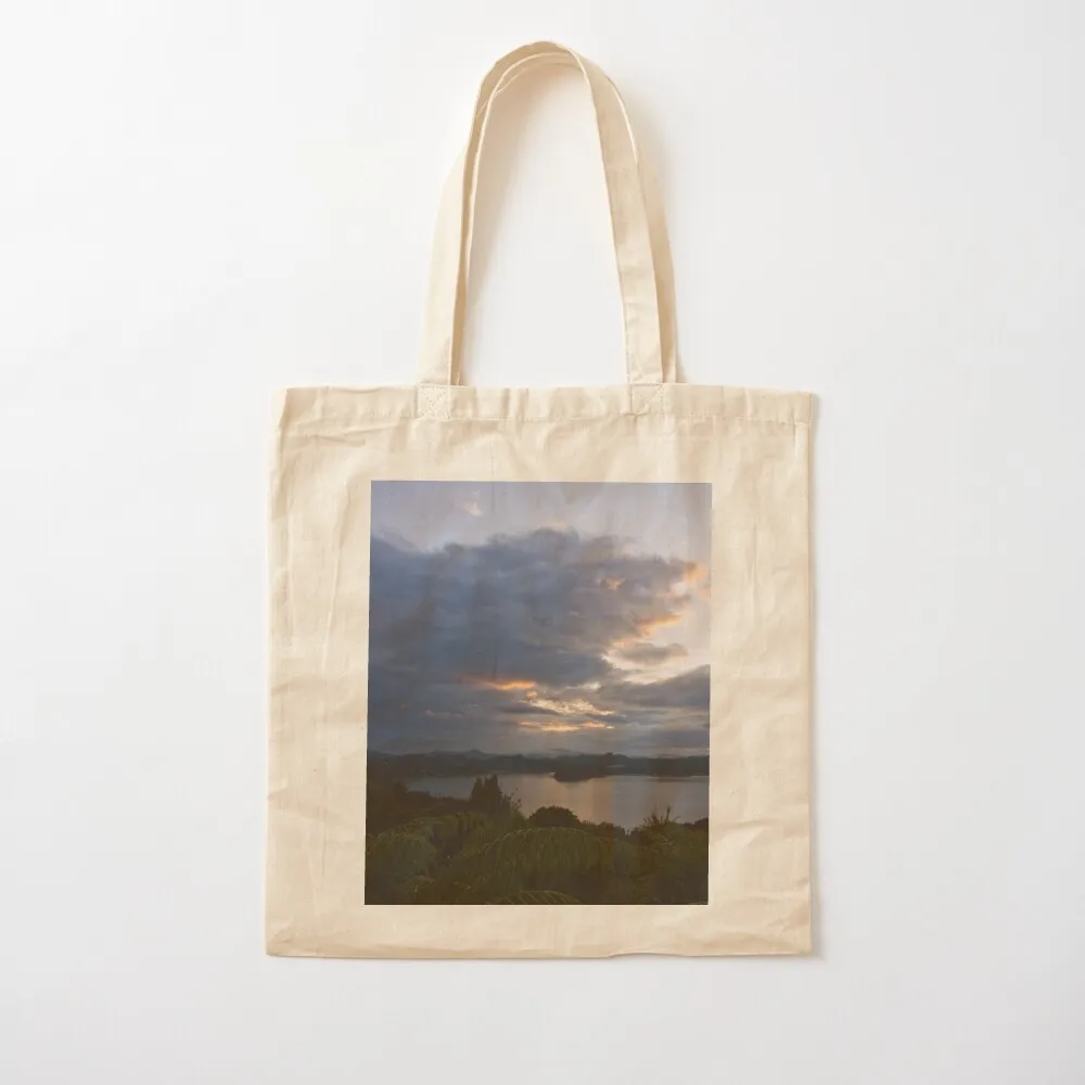 

Bay of Islands Morning Clouds Tote Bag canvas tote bag for women shopping Tote