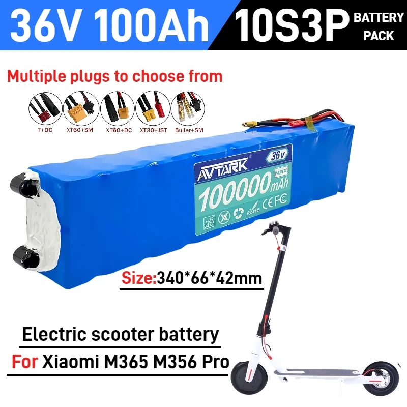 

【DHL FAST DELIVERY】Original 36V 100000mAh 10S3P Battery Pack, for Xiaomi M365 M365 Pro electric scooter Special Battery Pack