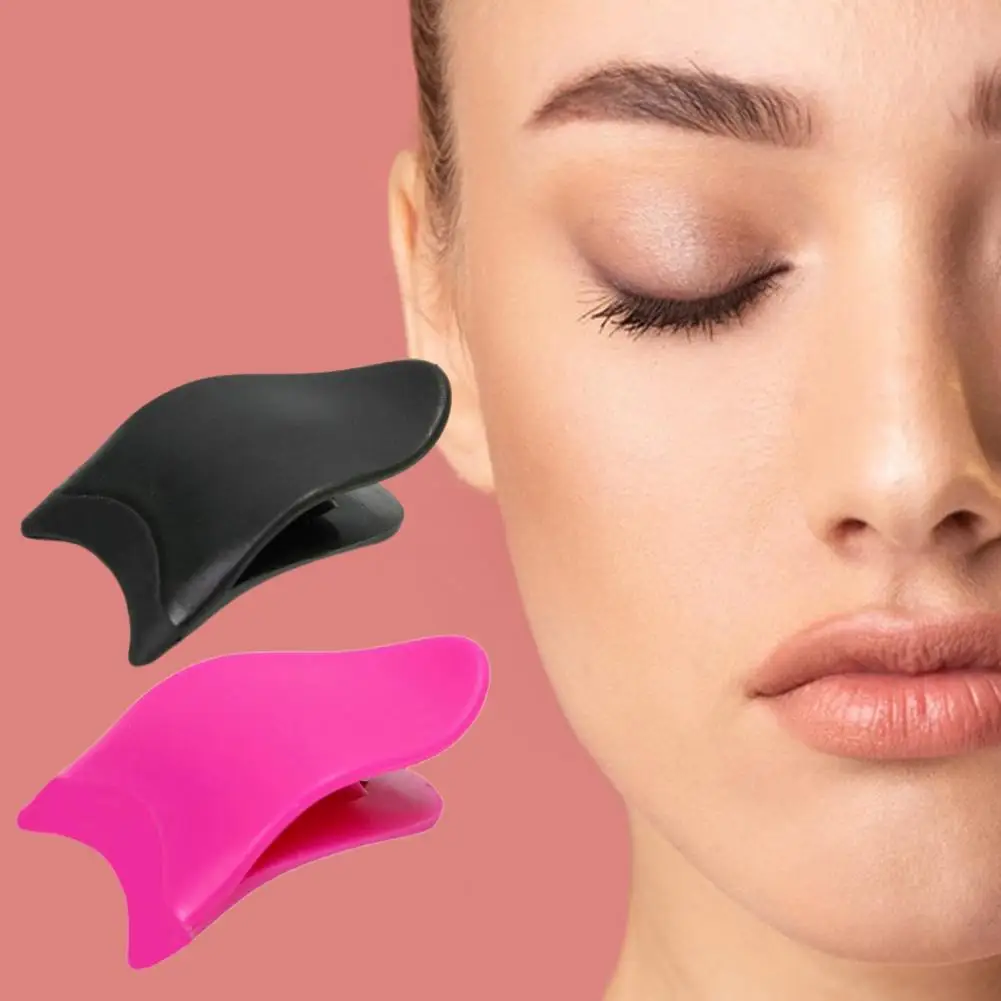 Eyelash Applicator Smooth Edge Fake Eyelash Tool Widen Handle Duckbill Shape Fake Eyelash Extension Applicator Cosmetic