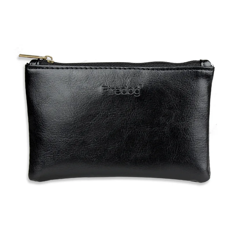 Portable Leather Handmade Tobacco Pipe Pouch with Zip Smell Proof Water Proof Tobacco Pouch