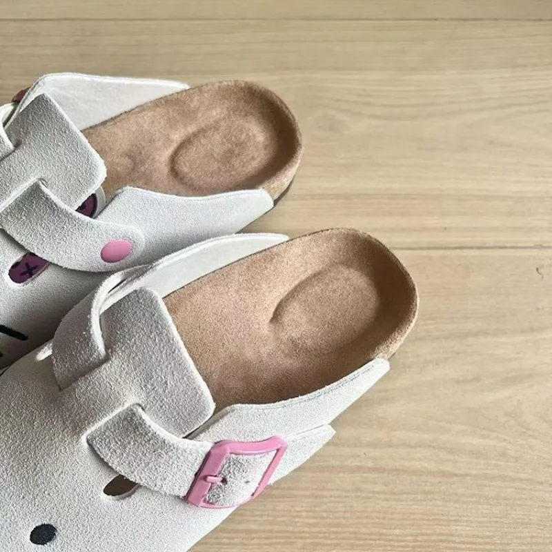 Hello Kitty Slippers Household Items Women'S Thick Soled Shoes One Foot Sandals Summer Homeless Anime Periphera Birkenstock