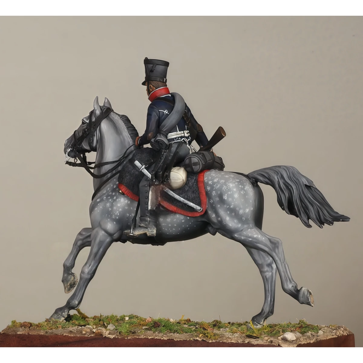 

54mm resin unpainted model kit, military theme, Prussian cavalryman unassembled and unpainted GK