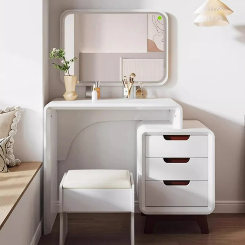 

Зеркальный стул, туалетный столик для спальни, белый макияж, европейская косметика, туалетный столик, женский дешевый столик Mesa De Maquillaje, модная мебель