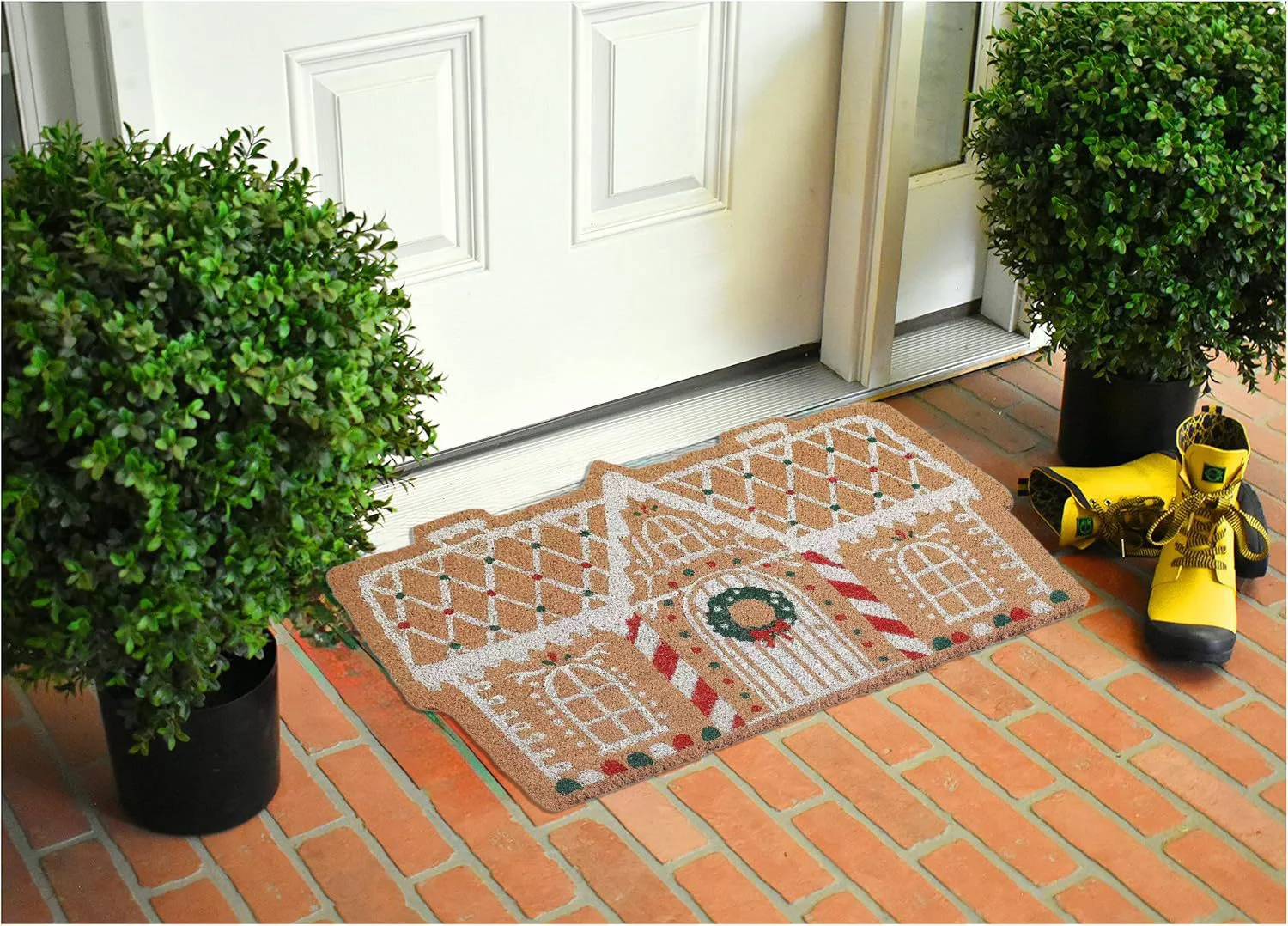 2024 Christmas Decoration Floor Mat Entrance Door Bedroom Bath Toilet Anti Slip Mats Carpet  Merry Xmas Navidad New Year Gift