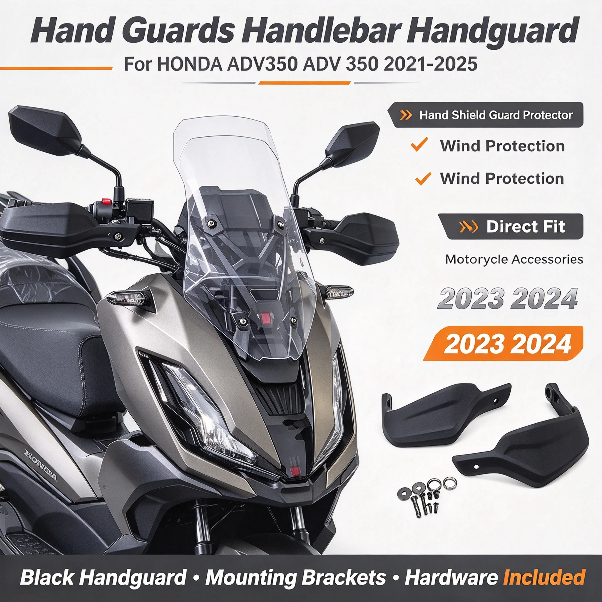 For HONDA ADV350 ADV 350 2021-2025 Motorcycle Accessories Hand Guards Handlebar Handguard Hand shield Guard Protector 2023 2024