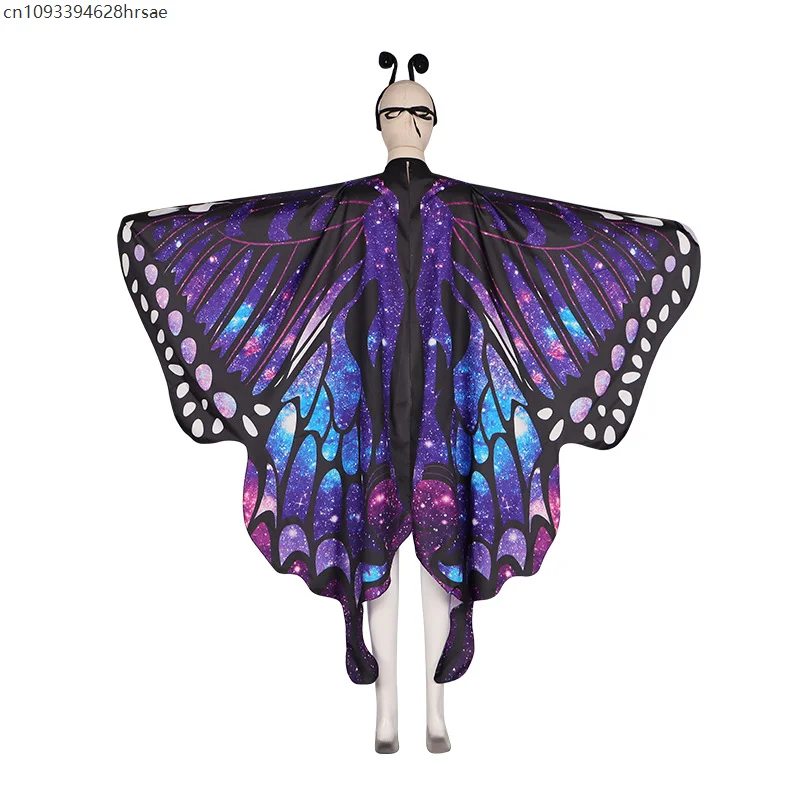 3 個の妖精の羽セット女性のための蝶の羽大人の蝶のケープの羽ドレスアップ