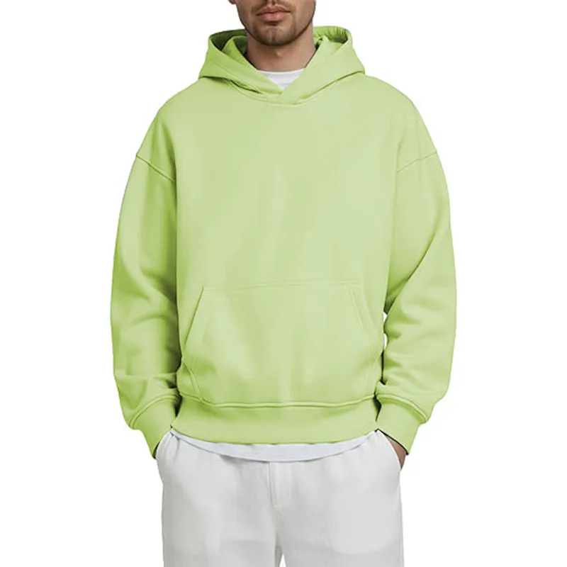 سويت شيرت رجالي بغطاء للرأس مبطن بالصوف