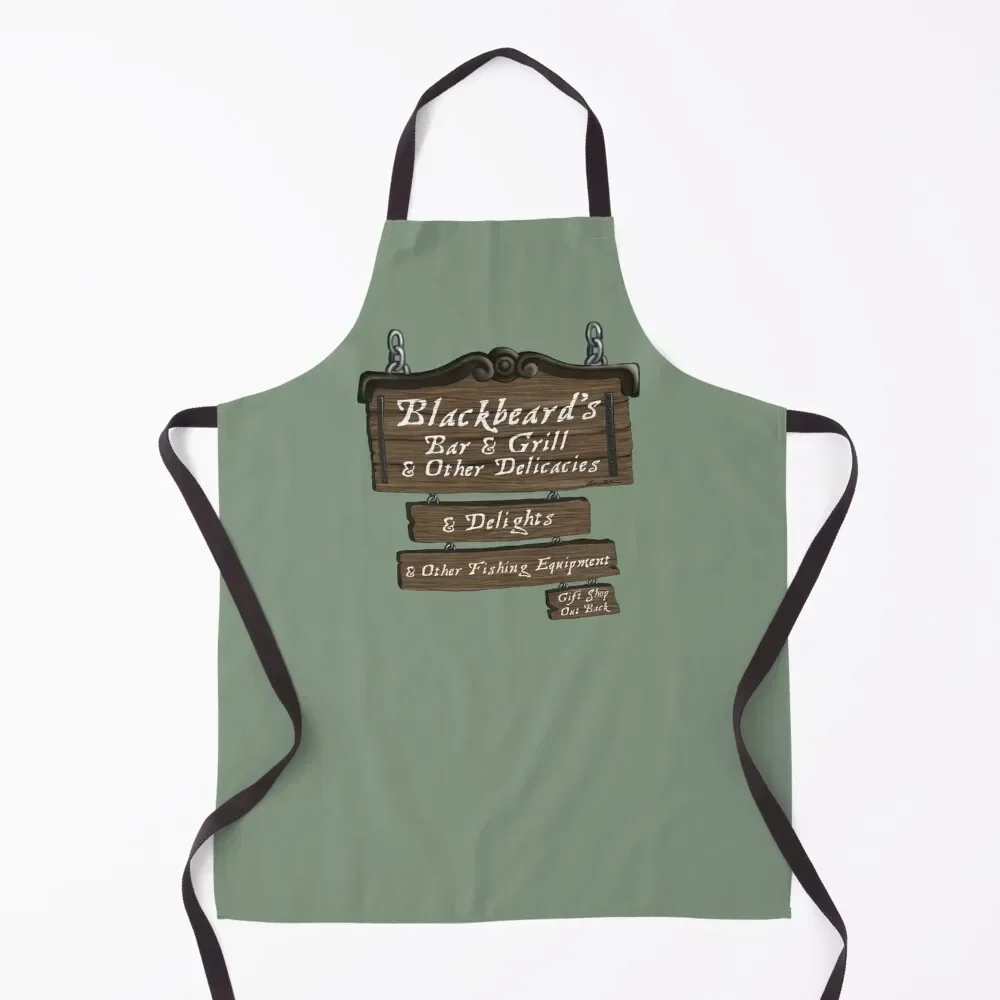 

Blackbeard’s Bar and Grill Apron Chef Uniform Woman cook wear professional hairdressing Custom Apron