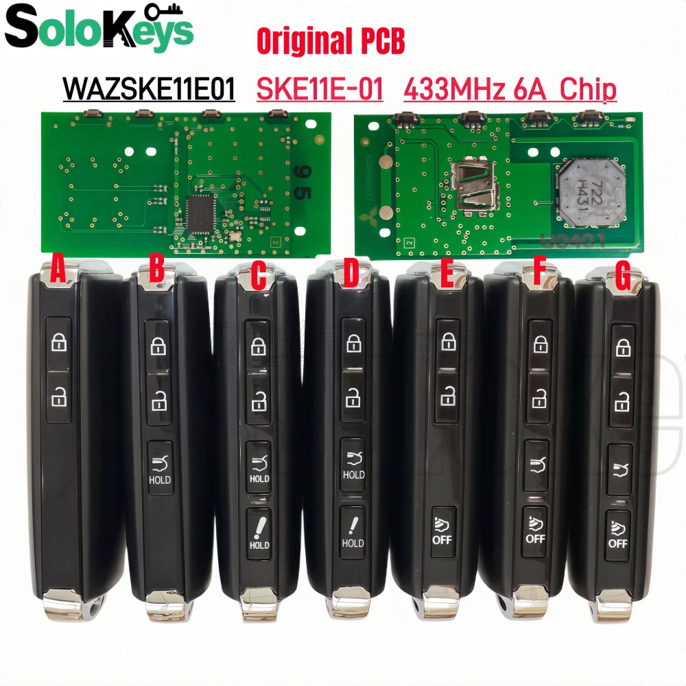 

Оригинальная плата PCB SOLOKEYS WAZSKE11E01 SKE11E-01 для умного ключа-пульта 433 МГц с чипом AES 6A для Mazda3 M3 CX-30 CX30 2019-2023